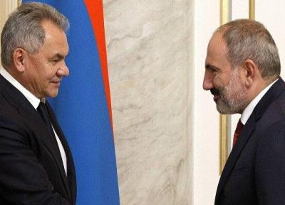 رایزنی وزیر دفاع روسیه با نخست وزیر ارمنستان