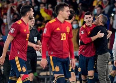 تور دوحه: انتخابی جام جهانی 2022، اسپانیا هم بلیت سفر به قطر را گرفت، رونالدو و یارانش از صعود مستقیم بازماندند