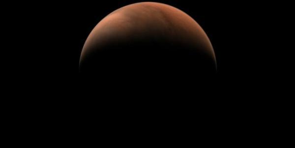 تصویری از یخ خشک در سیاره مریخ